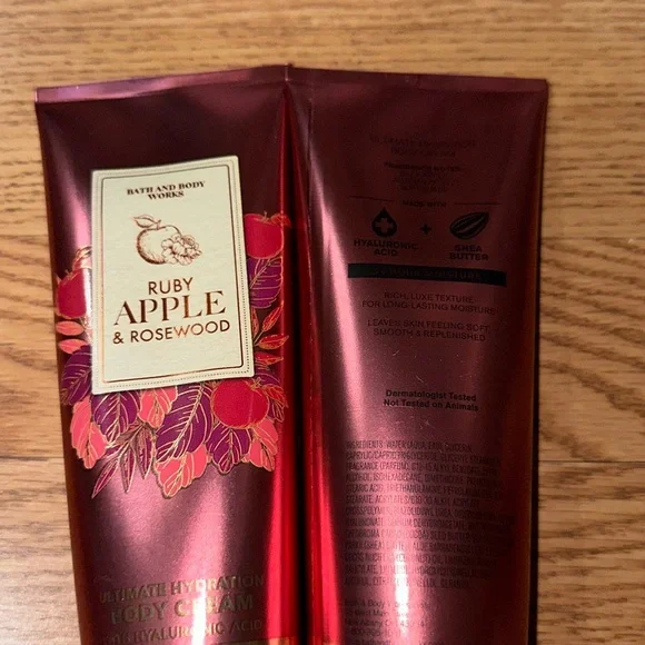 BBW 2pc Ruby Apple & Rosewood Body Cream
